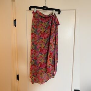 Vici Multicolor Floral Wrap Skirt